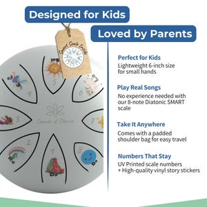 Steel Tongue Drum for Kids, Dylan's Dream Drum, Musical Gift image 6