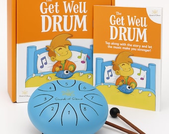 Get Well Steel Tongue Drum – Musical Storybook Gift for Kids