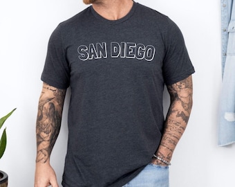 San Diego Shirt, San Diego CA Shirt, California Shirt, San Diego Pride Shirt, Gifts from San Diego, Cute short sleeves