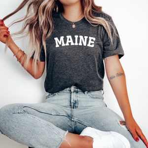 Maine  T-Shirt, Maine Gift T-Shirt, Home State Shirt, Vacation T-Shirt, Maine Lover Gift T-Shirt, Maine Shirts for Gift