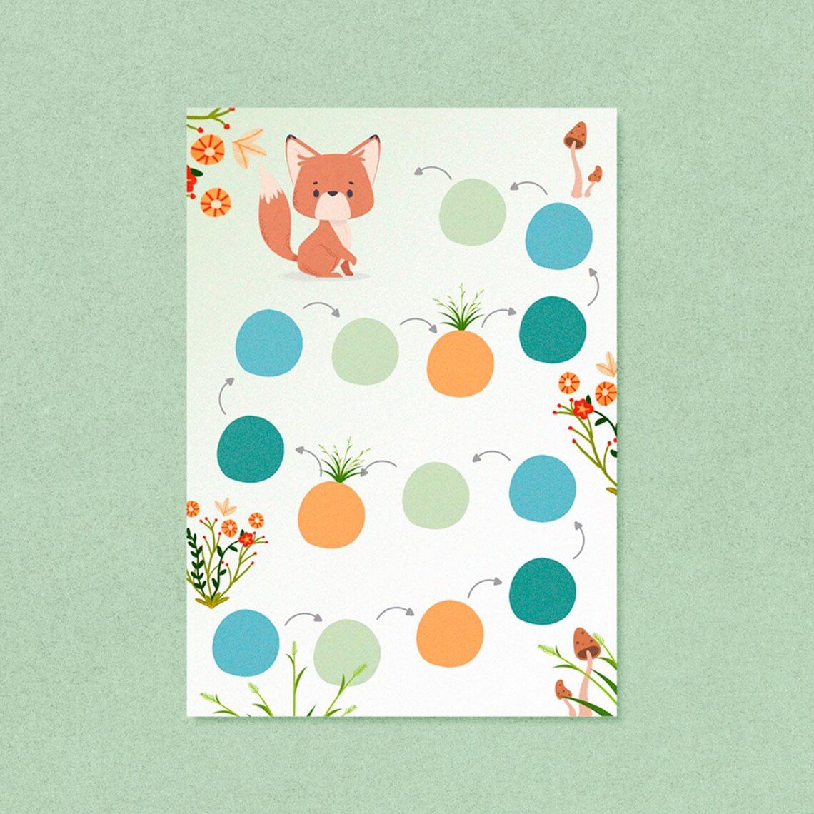 Fox Reward Chart for Kids, Printable, Instant Download, Forest Animal ...