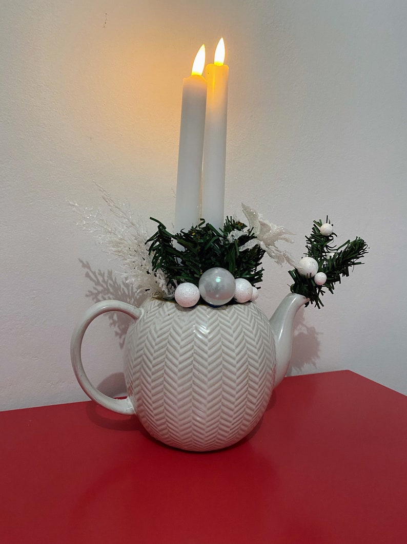 Teapot Christmas Decor Etsy