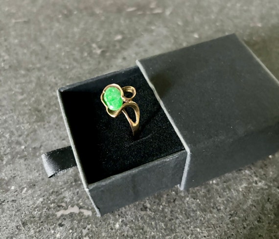 Custom free form Jade ring - image 3