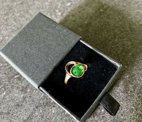 Custom free form Jade ring - image 2
