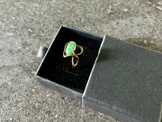 Custom free form Jade ring - image 1