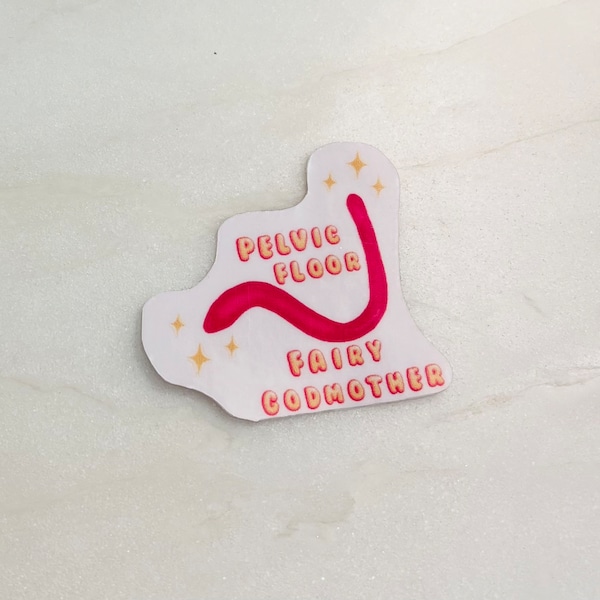 Pelvic Floor Fairy Godmother Wand Sticker