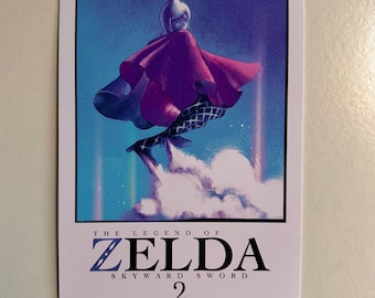 Impresión inspirada en el manga de The Legend of Zelda Skyward Sword