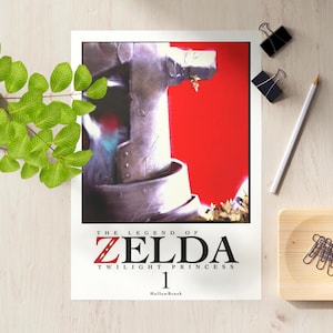 Manga inspired The Legend of Zelda Twilight Princess cover art