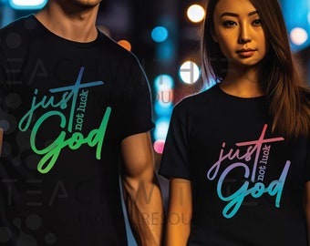Just God not luck SVG PNG -  But God Shirt - Created with a Purpose Svg Cut File - Religion Christian Faith Bible Verse Cricut Silhouette