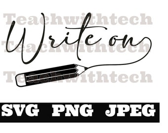 Write On SVG PNG JPEG for Pencil Dispenser - Decorate your own Pencil Dispenser with this Digital File Pencil Dispenser Decoration Decor