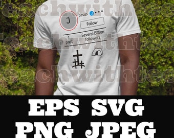 Jesus verified - Jesus social media - PNG EPS SVG jpeg Download Christian svg Jesus T shirts vinyl Church download twitter Cricut Silhouette