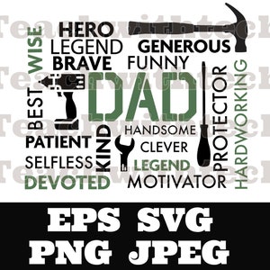 DAD The Man The Myth Daddy The Legend SVG PNG jpeg, Father Svg, Father’s Day Svg, Dad Quote, Dad Designs Cricut Cut Files Silhouette T shirt
