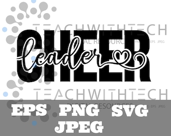 Cheerleader SVG - Cheer Squad - Cheer Clip Art - Svg Files For Cricut - Cheerleader Cut Files - Silhouette Cut Files - Download cut file