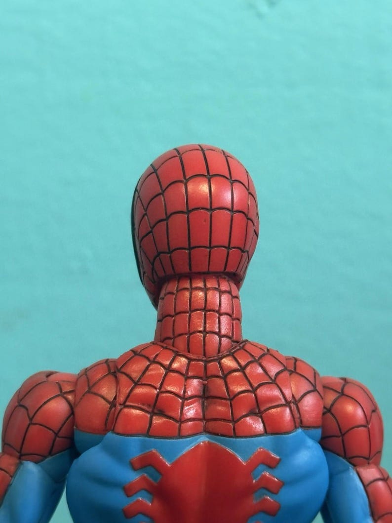 SOLO CABEZA Mark Bagley Ultimate Spider-Man década del 2000 Mafex Custom Escala 1/12 imagen 4