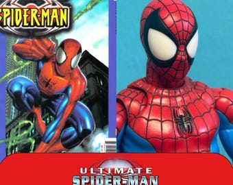 SOLO TESTA Mark Bagley Ultimate Spider-Man anni 2000 Mafex Custom Scala 1/12