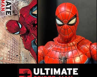 SOLO CABEZA MAFEX 075 2026 Reedición Ultimate Spider-Man (2024) Escala 1:12 Personalizado