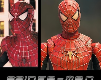 HEAD ONLY Tobey Maguire Spider-Man (2002) SH Figuarts Custom Painted 1:12 Scale