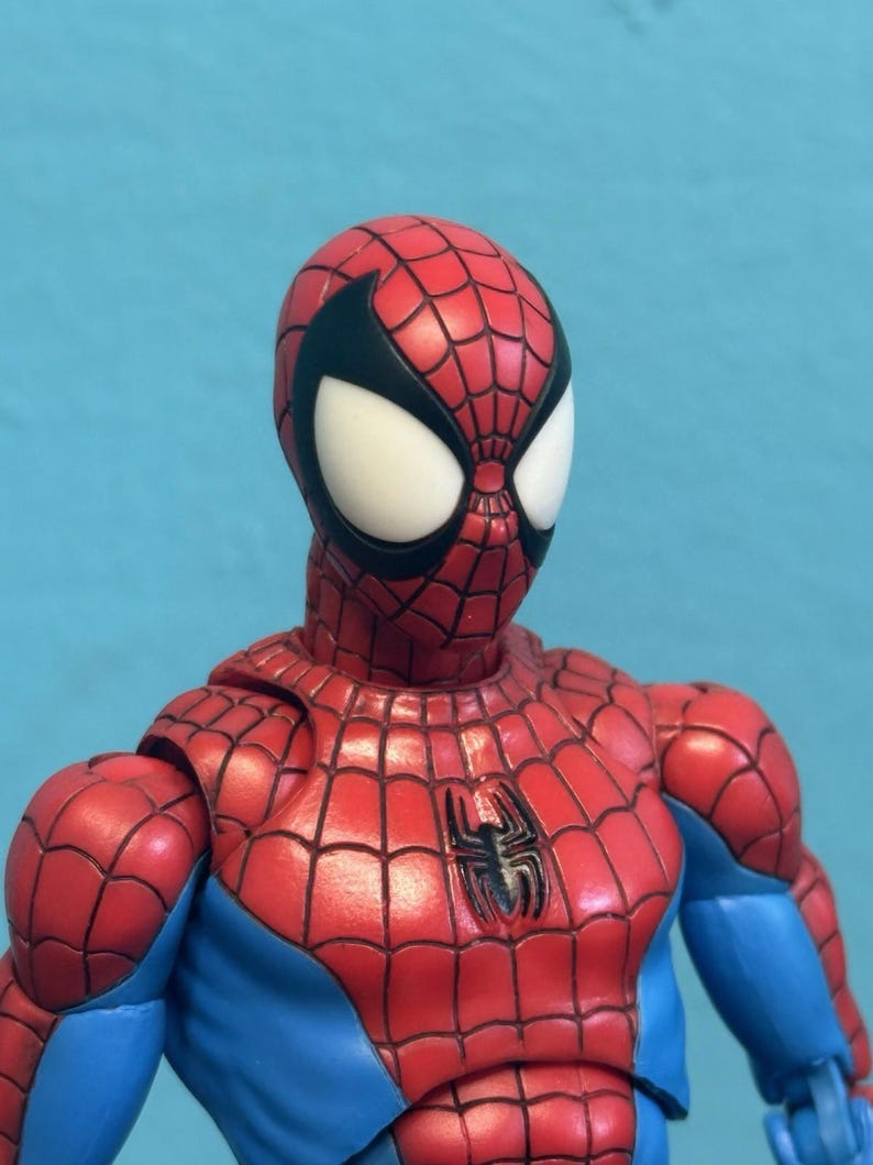 SOLO CABEZA Mark Bagley Ultimate Spider-Man década del 2000 Mafex Custom Escala 1/12 imagen 2