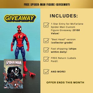 SOLO CABEZA Mark Bagley Ultimate Spider-Man década del 2000 Mafex Custom Escala 1/12 imagen 7