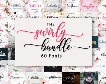 The Swirly Fonts Bundle