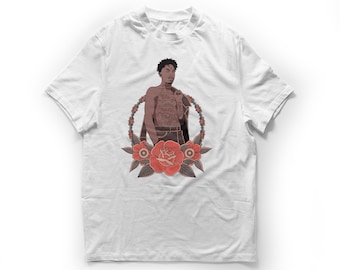 Camisa 21 Savage blanca - Camiseta 21 Savage - Camisa Stack It High - 21 Savage merch