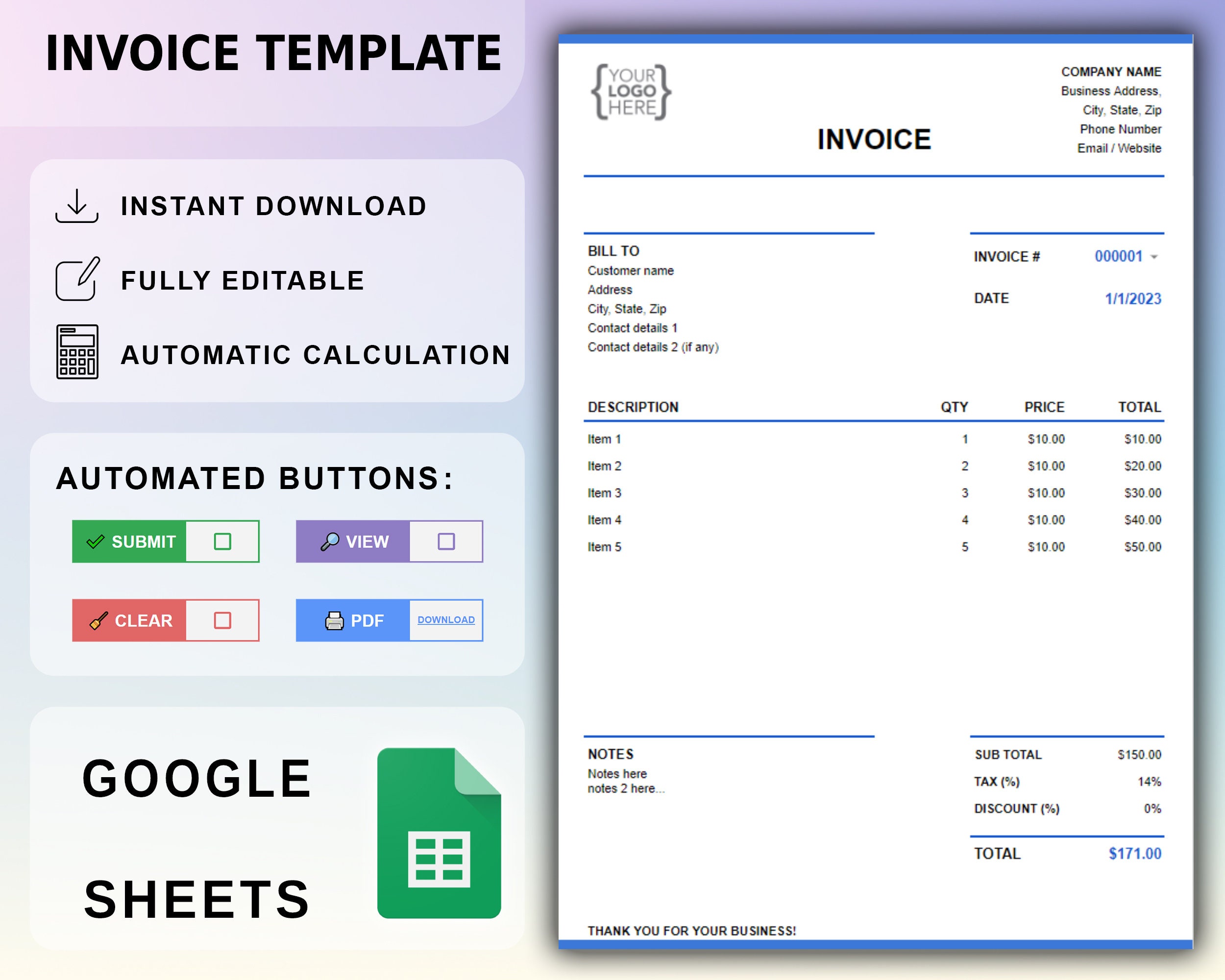 google-sheets-invoice-template-automated-invoice-spreadsheet