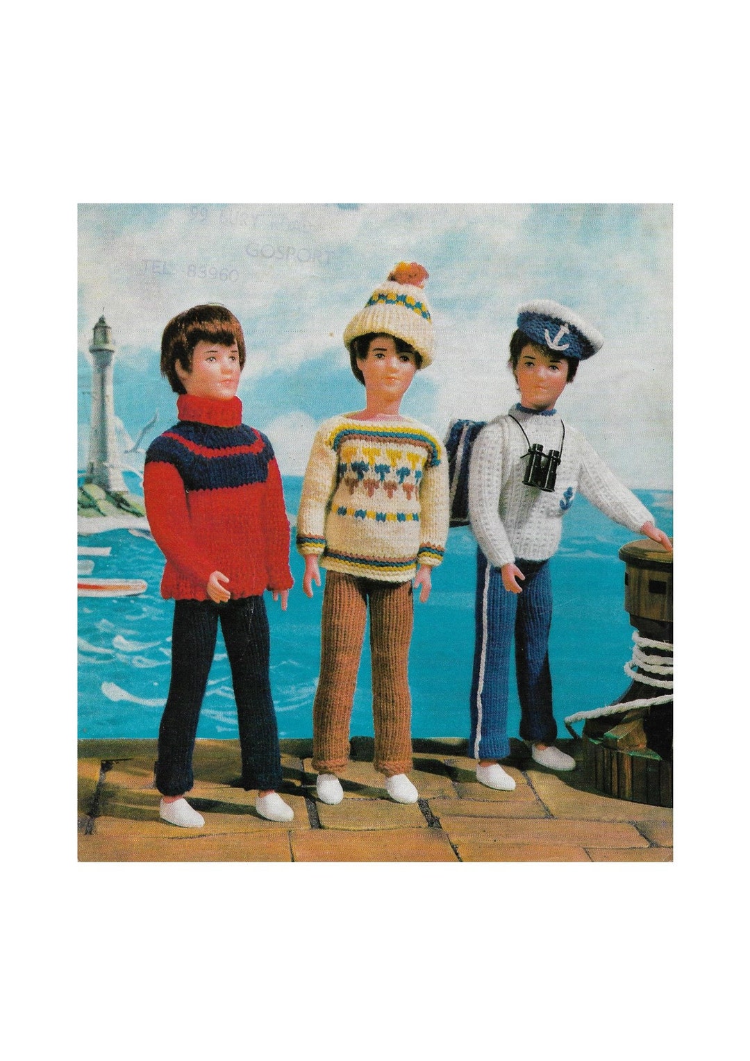 Vintage Knitting Pattern Knitted Outfits for Action Man Teenage Boy ...