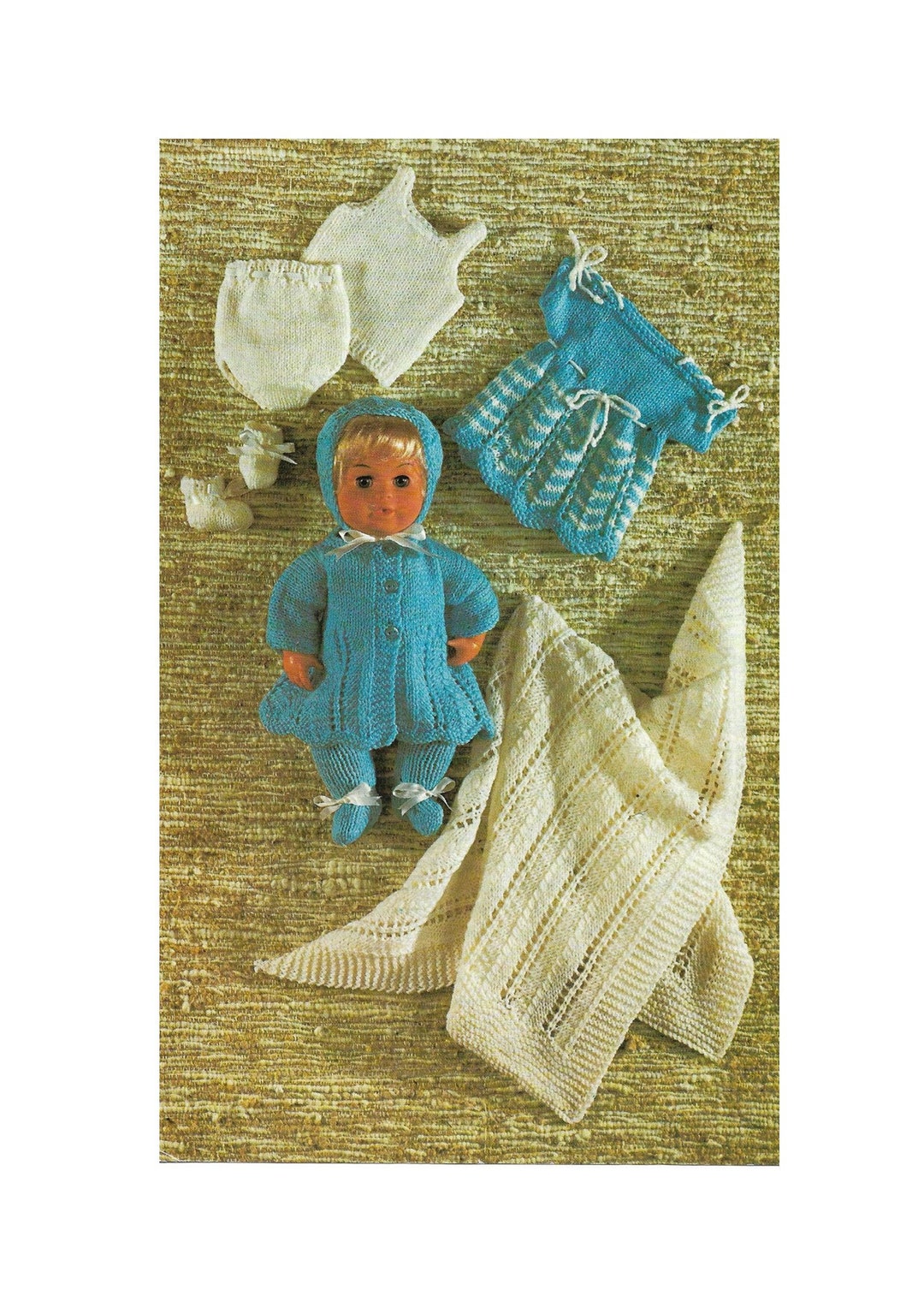 Vintage knitting pattern book for 12 and 16 inch Tiny Tears dolls