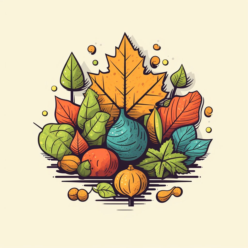 55 Fall Foliage Procreate Stamps, Fall Autumn Stamps Collection for ...