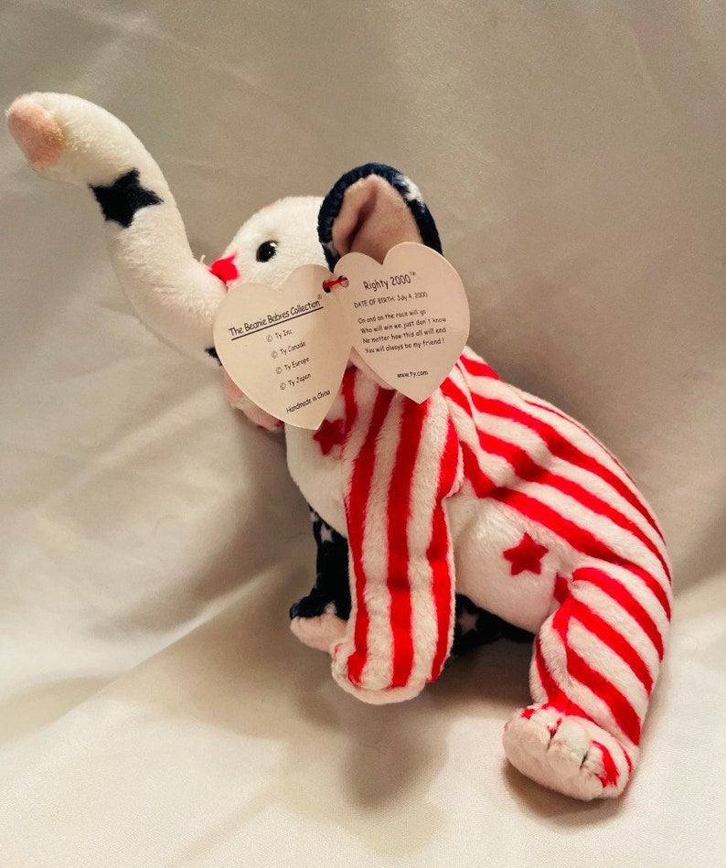 Rare Beanie Babies Lefty and Righty Year 2000 Etsy