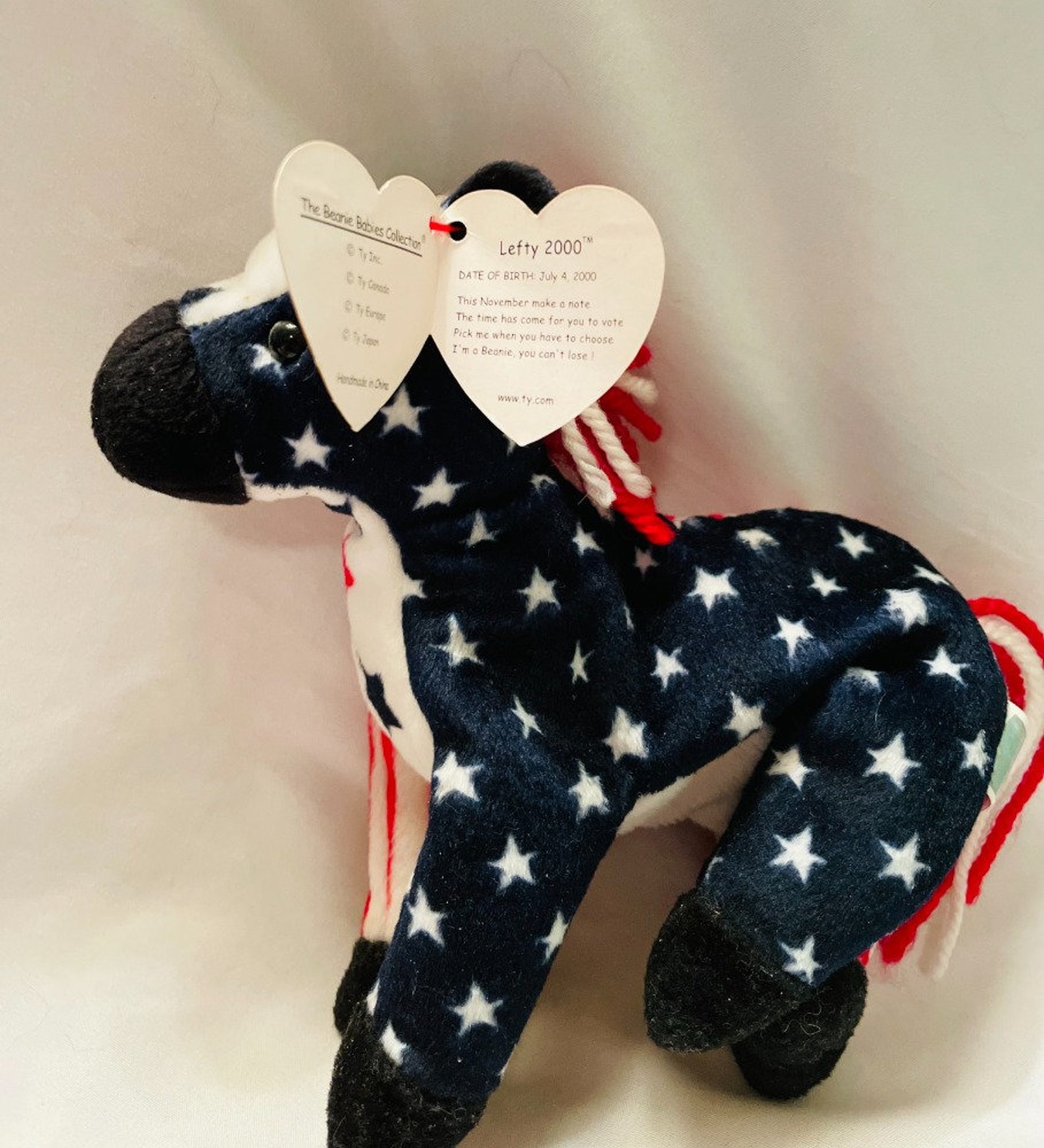 Rare Beanie Babies Lefty and Righty Year 2000 - Etsy