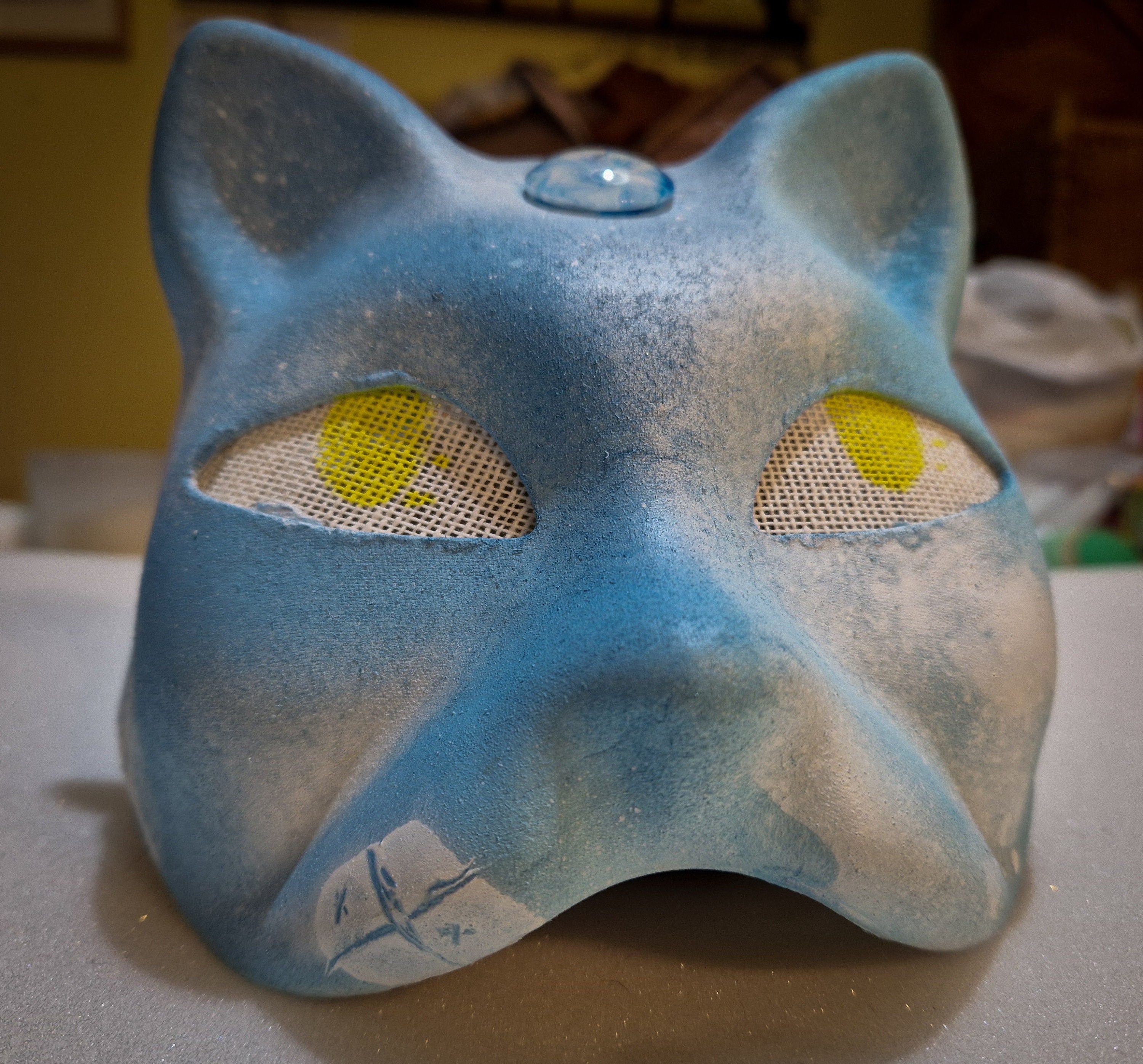 SAFIGLE Therian Mask Plush Cat Fox Mask Therian Realistic Therian