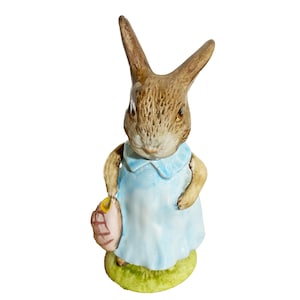Collectible Royal Albert Mrs. Flopsy Bunny -  11cm Tall - Rare Beatrix Potter Figurine modelled by Arthur Gredington in 1989