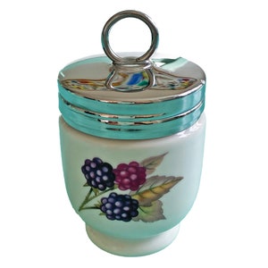 Royal Worcester &quot;Evesham&quot; One Egg Porcelain Egg Coddler
