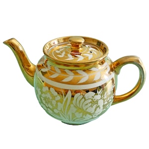 Sadler 1600 - Stunning 1940s Gold Lustre Teapot