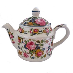 Sadler Olde Chintz Personal Teapot From the 1960s