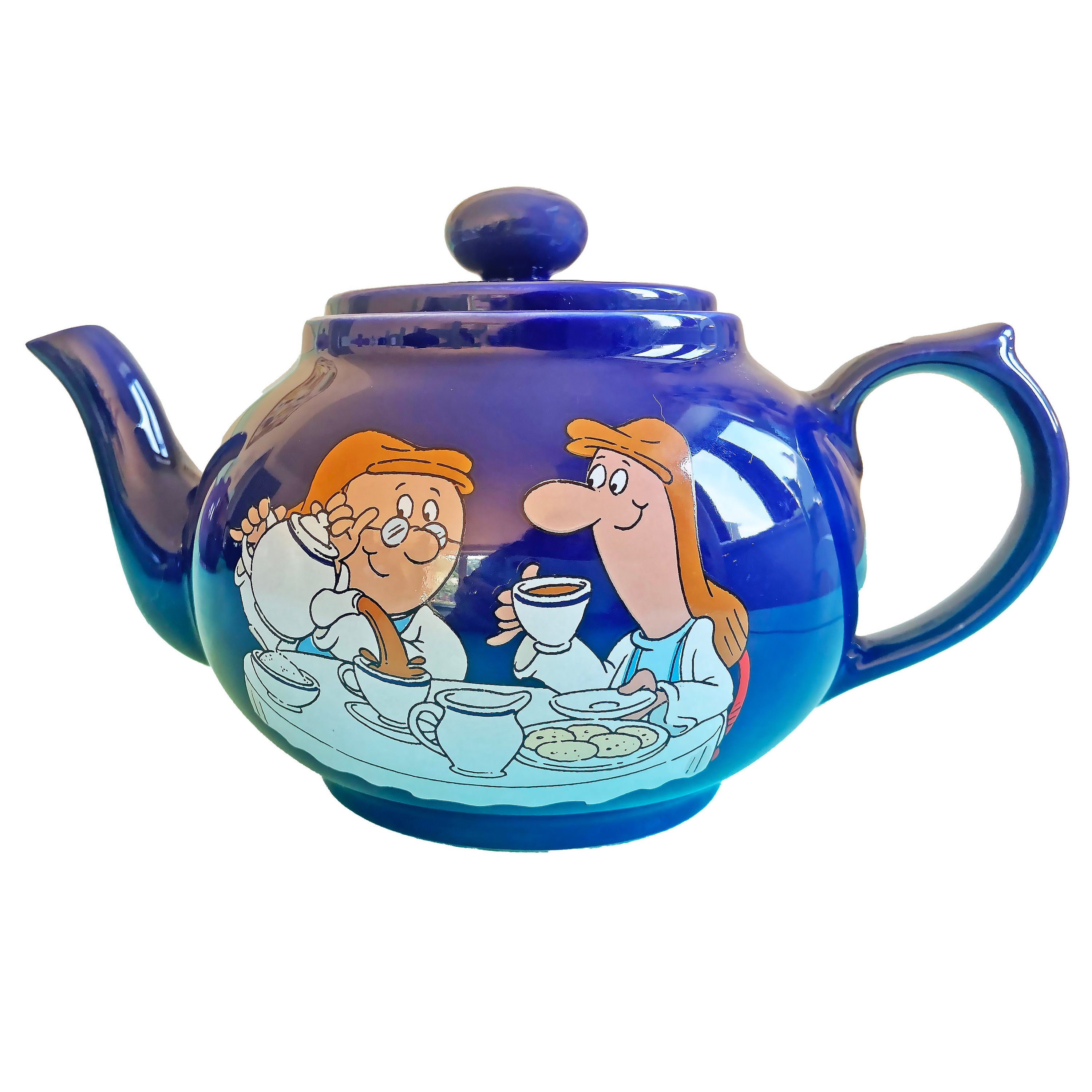 Tetley Tea Folk Large Collectors Teapot Etsy