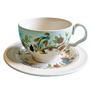 Royal Cauldon Ironstone, Paradise Pattern,Teacup and Saucer From Englands Oldest Pottery.  From the 1960s - 2 Sets Available