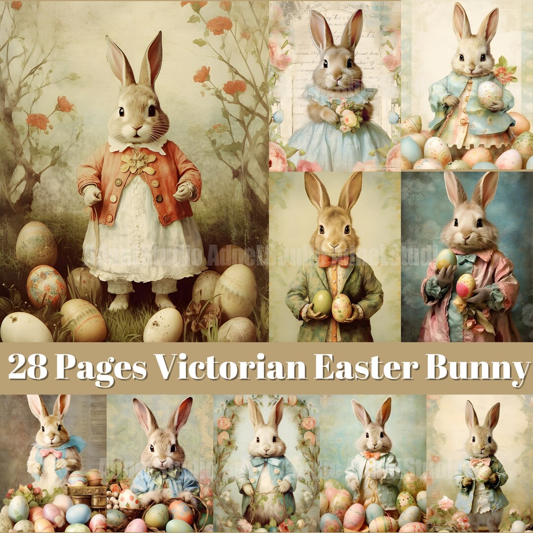 Vintage Victorian Peter Rabbit Junk Journal, Easter Junk Journal ...