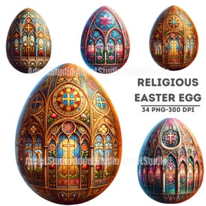 Imágenes prediseñadas religiosas de huevos de Pascua, imágenes prediseñadas de Pascua, imágenes prediseñadas religiosas de Pascua, sublimación de huevos de Pascua, gráficos de huevos de Pascua, ilustración de huevos de Pascua