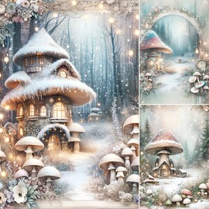 Winter Forest Fairy House Junk Journal, Printable Fairytale Journal ...