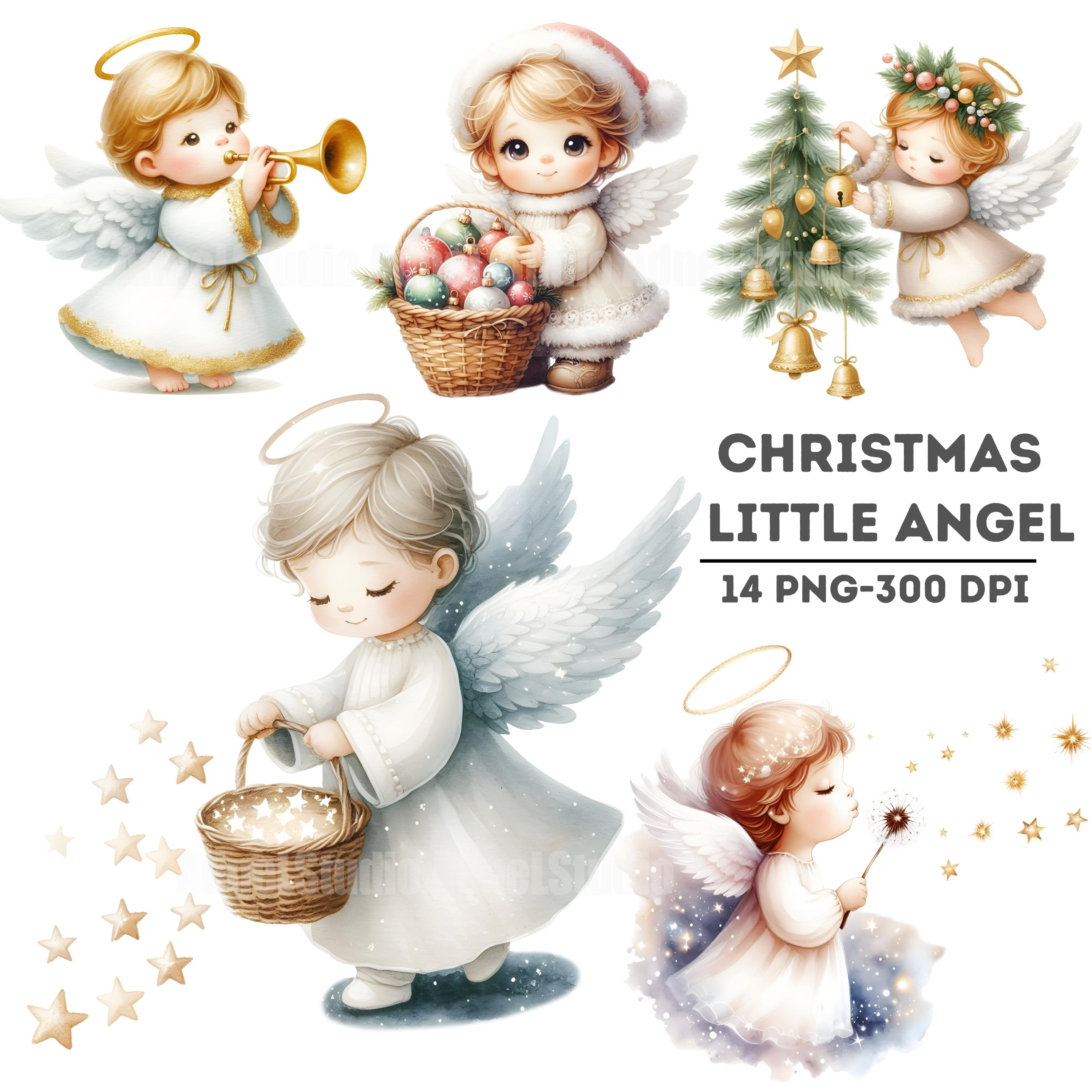 Christmas Little Angel PNG Clipart Set, Adorable Holiday Angel  Illustrations, Cute Christmas Clipart, Christmas Decor Digital Download -  Etsy