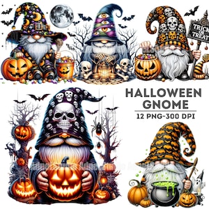 halloween gnome clipart