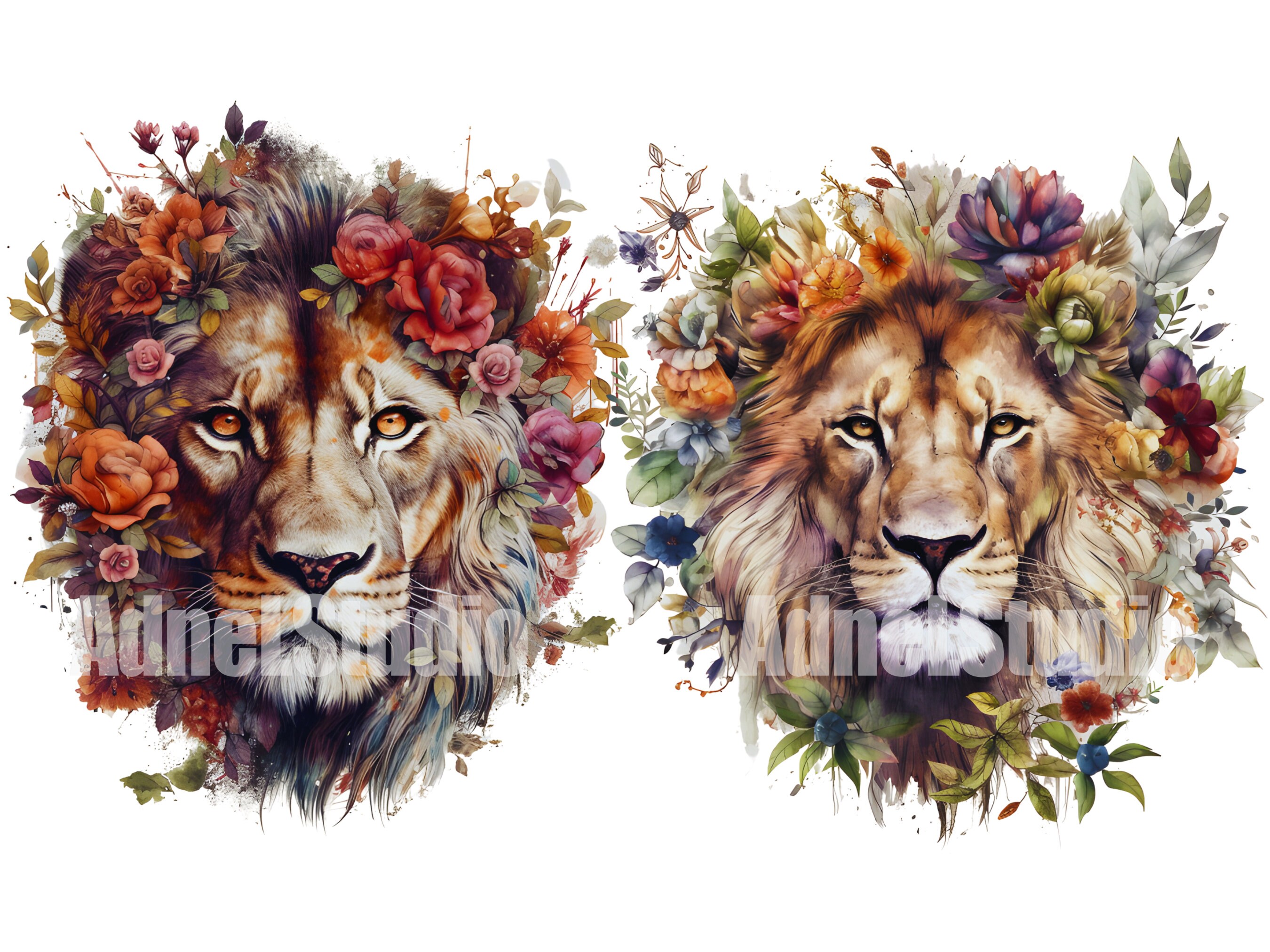 Watercolor Lion Clipart Png, Watercolor Lion King Clip Art, Watercolor ...