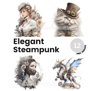 elegant steampunk clipart