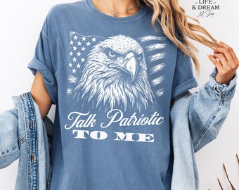 Patriotic Eagle USA PNG File, 4th of July Clipart (Digital Download)
