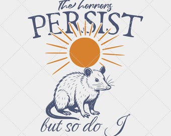 Funny Possum PNG | Sarcastic Mental Health Design (Digital Download)