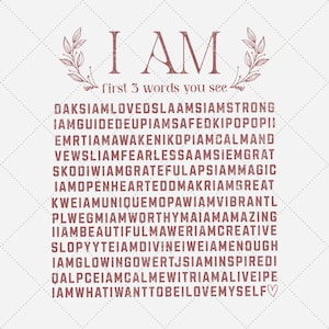 I am Strong Unique Inspired Glowing Alive Png,  Inspirational Typography Design, Mental Health Quotes, Motivational Shirt PNG 15x18 in