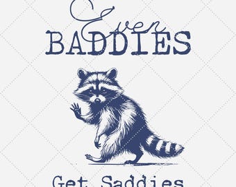 Mapache PNG, camiseta con meme sarcástico (descarga digital)