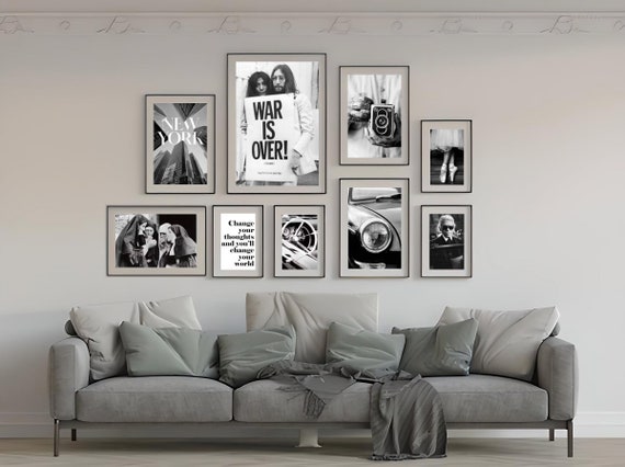 Black and White Photography Print Set: Gallery Wall Art (Digital Download)